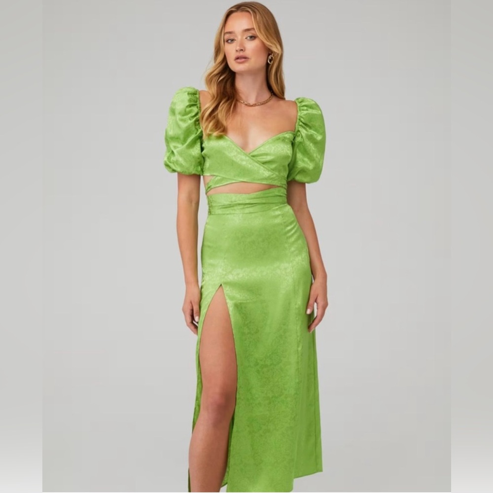 Ronny Kobo Collection Skirt Set in green
